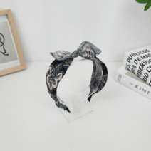 시폰 에스닉 리본 반다나 헤어밴드