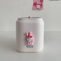 산리오 쓰레기통 시나모롤 휴지통 헬로키티 미니휴지통 480894 오리지널 헬로 키티 마이 멜로디 쿠로미 데스크탑 쓰레기통 만화 싼리오 학생 기숙사 선물, 15.5cm 11cm, SGZZ-bsktmzmljt-01
