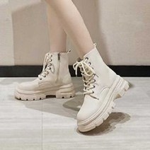 여자 워커 레이스업 패션 부츠 캐주얼 스타일 패션워커 통굽 레이스업워커 발편한워커 댄스워커 여성