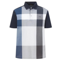 닥스 남성용 체크배색 면혼방 반팔카라티셔츠 DMTS2B001N2