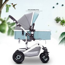 강아지 유모차 애견 접이식 중형견 소형견 New 개모차, 하늘색