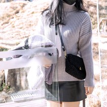 주리스벤치 라벤더 골지 터틀넥 니트 one 컬러 [퍼플] 당일 발송 여성 데일리 예쁜니트