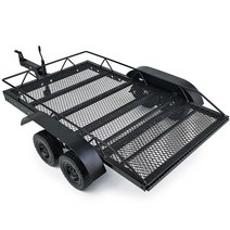 소형트레일러 미니트레일러 캠핑카트레일러 AXSPEED-금속 트레일러 자동차용 카고 캐리어 1:10 RC 크롤러, 01 for Toy Car Trailer