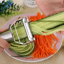 이영자채칼 류수영채칼 스테인레스 스틸 필러 다기능 강판 필러 슬라이스 홈 주방 도구, 1cm, 4cm, 스테인리스 강판