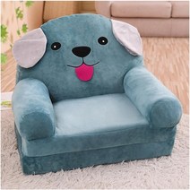 SeS1 거실가구 1인용 미니소파, 블루+레드