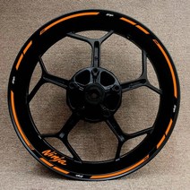가와사키 오토바이 17 인치 휠 허브 데칼 장식 로고 닌자 125 250 300 400 650 zx-6r 10r 14r 림 반사 스티커, 17-닌자