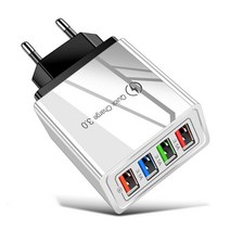 어린이집녹음기 장시간 소형 초소형 휴대용 볼펜 녹음기 USB 3 0 충전 전화기 어댑터 플러그 EU US 표준 아이폰 12 프로 맥스 태블릿 용 휴대용 벽 충전기, US Plug, 01 black