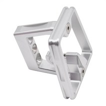 자전거캐리어 자동차거치대 승용차 SUV 견인장치 차량용 JKLapin Litepro 자전거 프론트 선반 가방 Brompton Dahon용 3 홀 블록, 4.silver