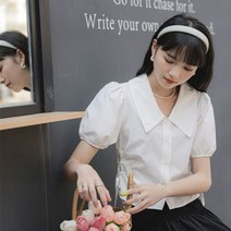 김비서블라우스 벌룬 봄 여름 왕리본 곱창 블라우스 4 5 월 결혼식 하객룩