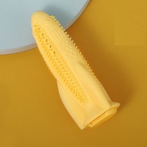 개 치아 칫솔질 나쁜 호흡 개 치아 청소 마술 도구 치아 연삭 장난감 애완 동물 식용 고양이 칫솔 청소 고양이, 노란색, 하나