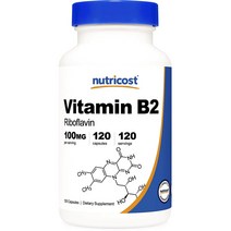 뉴트리코스트 비타민 B2 리보플라빈 100mg 캡슐, 120개입, 1개, 120정