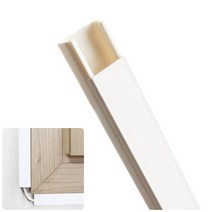 위월천 전선몰딩(사각/흰색) 중 1개입 전선몰드 전선보호캡 랜선몰딩