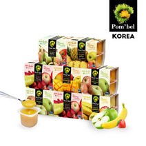 폼벨퓨레 과일퓨레 8팩 (100g 32개), 맛:사과3팩+사과배3팩+사과바나나2팩