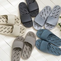 2켤레 더블유 국산 미끄럼방지 욕실화 논슬립 물빠짐 화장실 슬리퍼 실내화 지와이리빙, 브라운, 베이지