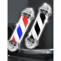 헤어샵 미용실 싸인볼 바버샵 이발소 LED 방수, 공식 표준, 165 cm 전기도금 흑백