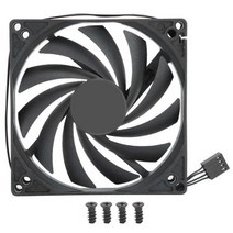컴퓨터 CPU 라디에이터 팬 PWM 4 핀 PC 쿨러 12V 속도 조절 초박형 데스크탑 냉각 저소음 대형 풍량, 02 F10015