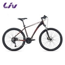 자이언트 자전거 Liv Li Yi Fu Cate 2 Kate 2 성인 여성 가변 속도 경량 알루미늄 합금 유압 디스크 브레이크 산악 자전거, 27 속도, 로즈우드 퍼플 26″×14″XS 권장 높이 150, 26인치