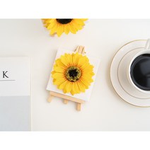 해바라기조화 미니캔버스액자 인테리어 해바라기액자 미니액자 집들이선물 개업선물 금전운 조화액자