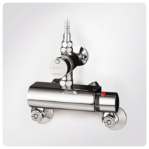 로얄앤컴퍼니 로얄토토샤워기 공중용샤워기 RBT202 입식샤워수전 자폐방식 자동온도조절 ( 샤워전용 - 호스 ), 1세트