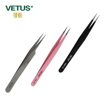 VETUS 비투스 핀셋 속눈썹 연장 네일아트 다용도 족집게 14종 시리즈, 실버 ST-12