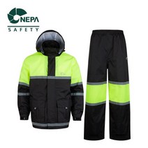 조선소 네파 우의 작업 우비, BLACK