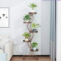 리앤킴 다용도 인테리어 화분 정리대 MA2253, 5단, 앤틱