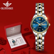 OUPINKE 여성 시계 명품 여성 시계 손목시계 패션 럭셔리 브랜드 여성용 자동 시계 FM3170