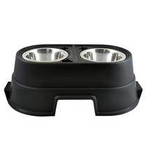 OurPets 컴포트 다이너 높이가 있는 강아지 사료 식기대(위로 올라온 밥그릇 대형견 중형견 소형견을 위한 10.2cm(4인치) 20.3cm(8인치) 30.5cm(12인치)로 제, 8-inch