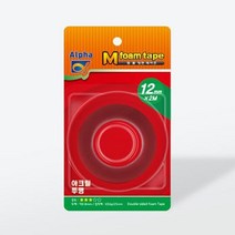 알파 M시리즈 폼양면테이프 투명 12mmx2M (0.8T/아크릴폼) 낱개, 상세페이지 참조