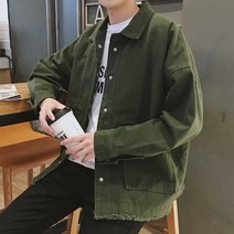 캐주얼 패션 스트릿코디 봄아우터 자켓 봄점퍼 스웨이드 데님 남자 빈티지
