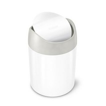 포커시스 심플휴먼 카운터탑 휴지통 1.5L 화이트 SPH-CW2079