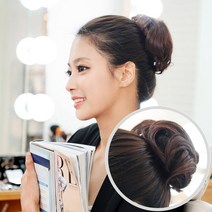 빨간머리 당고 은비 여성 부분가발 똥머리 붙임가발, 1개, 당고가발_은비_옐로우브라운_16cm(중)