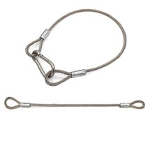 스텐와이어로프락킹 5mm로프 프레스작업 고리락킹 스텐304 양쪽고리락킹 스테인레스로프 양쪽고리납봉 녹이슬지않은로프 출입금지줄, 5mm/1미터