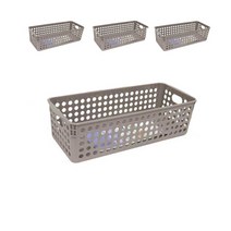 화장대 욕실옷장에서 사용하는 다목적 바스켓 X 4개입, 3호, 상세페이지 참조2
