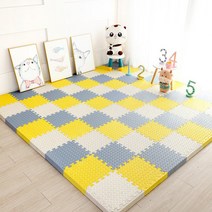 아이 놀이방 퍼즐 바닥 매트 두께 25mm 스폰지 30cm 층간소음 16개 세트, T 모델_30x30cm 16개 세트