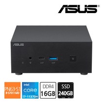에이수스 ASUS PN63 미니PC 인텔 i7-11370H RAM 16GB + SSD 240GB 데스크탑 초소형 컴퓨터, 32GB, 없음