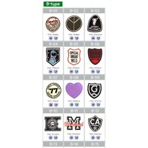 우기마켓 와펜패치 와팬패치 도트패치 자수패치 귀여운패치, B-69