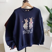메이룸 속기모올더타임맨투맨 기모 올더타임 레터링 프린트 루즈핏 맨투맨