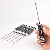 Vandess 소켓 육각 스크루 드라이버 알렌 하더링 비행기 모델 H0.9-3MM 홈 자동차 수리 도구, 01 H0.9mm