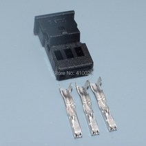 BMW 스피커 시리즈 Shhworldsea 0.6mm 3p 남성 여성 자동 스테레오 커넥터 자동차 스피커 플러그 고음 플러그 소켓 bmw 1-968700-1 b1355620-1, 100세트 여성