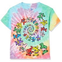 Liquid Blue 아동용 그레이트풀 데드 나선형 곰 청소년 홀치기 염색