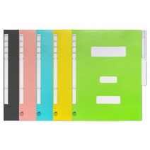 문화산업 F494-7 A4 PP 플라스틱 정부화일 정보문서화일 시험지화일 10개, A.연합화일 노랑(10개입)