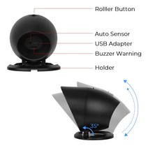 GPS HUD 속도계 마일리지 G6 HUD RPM MPH 자동차 헤드 업 디스플레이 GPS 나침반 디지털 시계 주변 조명, 한개옵션0