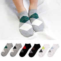 지지몰스 아가일 스니커즈 양말