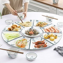 월남쌈 9구 구절판 구절판찬합 손님상차림 쓰임그릇 집들이음식 홈파티 부모님생일상차림, 4번