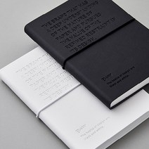 블랙 화이트 라인 노트 160p 깔끔한 필기 스크랩 일기장 불렛저널 심플디자인