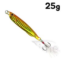 바다대장 다이유 메탈지그 삼치 농어 광어 루어 미끼 25g, EUSSA 오렌지골드