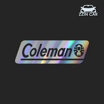찐카 Coleman 2 캠핑 데칼스티커 ZCCP-05 /캠핑스티커 /콜맨스티커, 카본, 중형