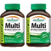 자미에슨 종합비타민 Jamieson Multivitamin 90정 2팩