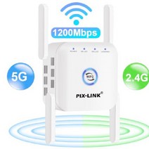 와이파이 리피터 5G 부스터 2.4G 익스텐더 1200Mbps 액세스 포인트 신호 네트워크 장거리, 01 5G white_02 미국 플러그